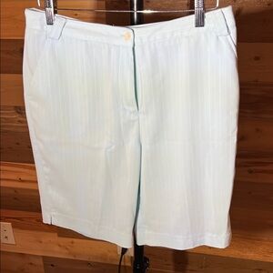 Sport Haley Light Blue Striped Golf Bermudas
